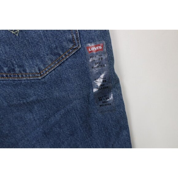 Deadstock Vintage Y2K Levis 550 Mens 52x29 Relaxed Fit Straight Leg Denim Jeans - Picture 15 of 16